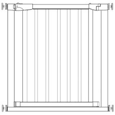 Bezpečnostná bariérová zabrána pre schody a dvere - čierna/drevo - 75-82 cm