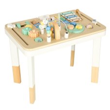 Színes Montessori interaktív asztal Lulilo - pasztell-türkiz