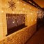 Svetelný záves s cencúľmi vonkajší 60 m, 1500 LED, teplá biela, flash studená biela – sada 3 ks