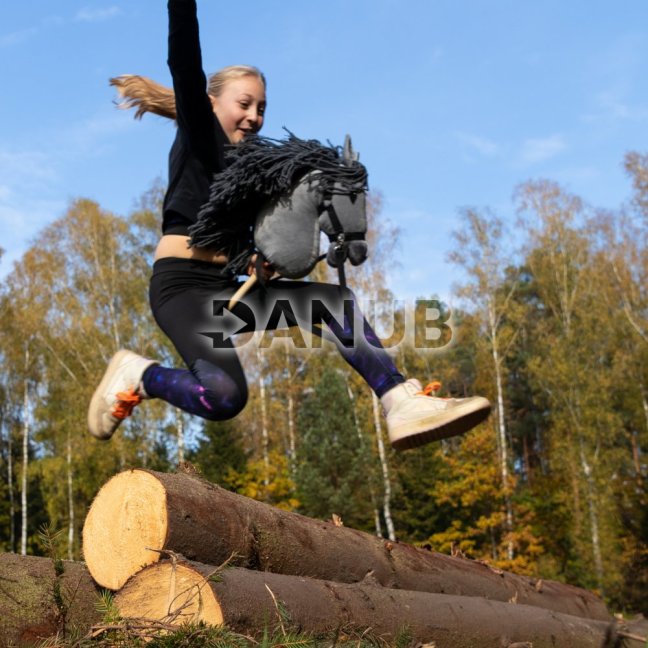 Hobby Horse Skippi - Koník na palici - Šedý