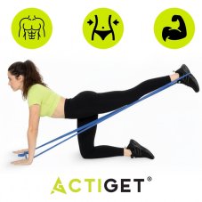 Fitness odporové gumy na cvičenie - sada 5 ks - odpor 1-15 kg
