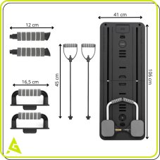 Pilates Reformer - 106 cm - odtiene sivej