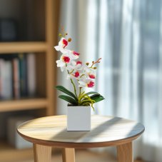 Umelá rastlina dekorácia – orchidea – 3 druhy – 42 cm