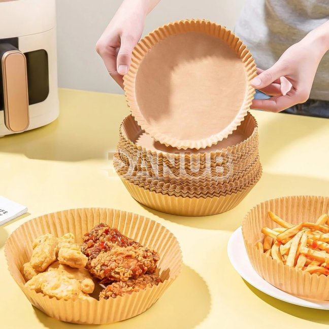 Air fryer papier na pečenie - do teplovzdušnej fritézy - kruh - 20 cm - 50 ks / balenie