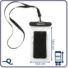 Vodotesný obal na telefón - 21.5 cm - transparentný