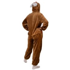 Plyšový overal Kigurumi - vzor sob - veľkosť M - 170 cm