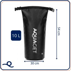Vodotesná taška/batoh - 10L - čierna