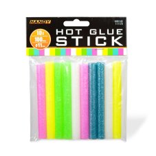 Náplň do lepiacej pištole - 11 x 100 mm - fluoreskujúca farba - 10 ks / balenie
