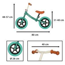 Odrážadlo Trike Fix Balance tyrkysové
