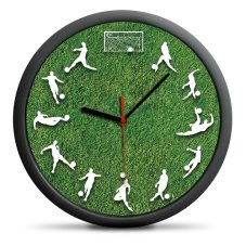 Nástenné hodiny pre futbalových fanúšikov, 30 cm