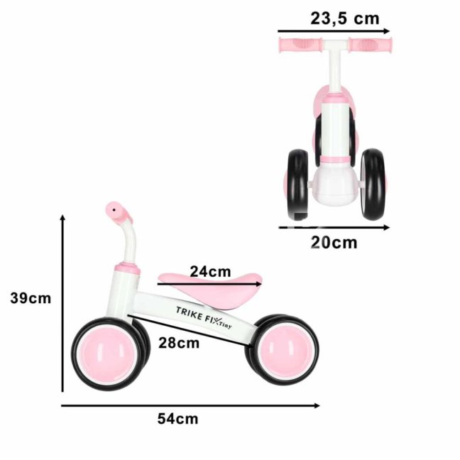 Detské odrážadlo Trike Fix Tiny V2 - ružové