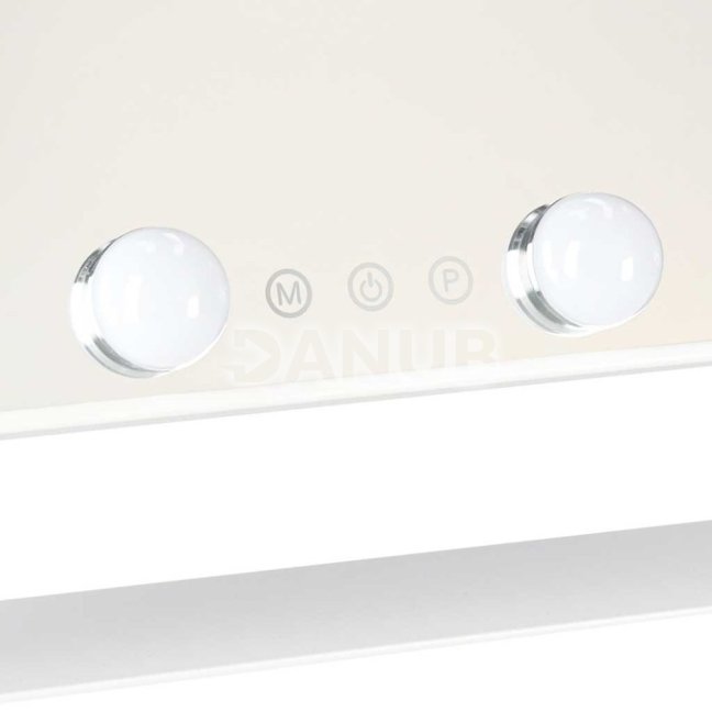LED kozmetické zrkadlo s 10 žiarovkami