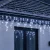Světelný závěs s rampouchy venkovní 40 m, 1000 LED, studená bílá, 8 programů, časovač, ovladač – sada 2 ks