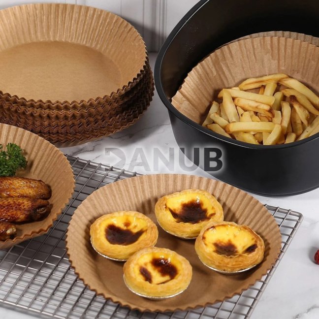 Air fryer papier na pečenie - do teplovzdušnej fritézy - kruh - 20 cm - 50 ks / balenie