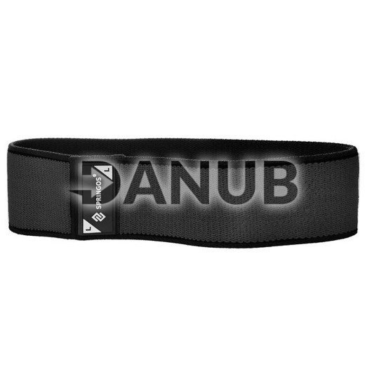 Fitness guma na cvičenie Hip Band - L - 2x43 cm - čierna