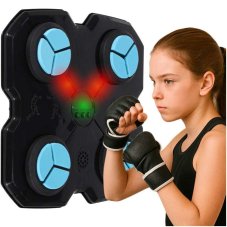 Boxerský trenažér na stenu - hudba, LED, USB, bluetooth + rukavice