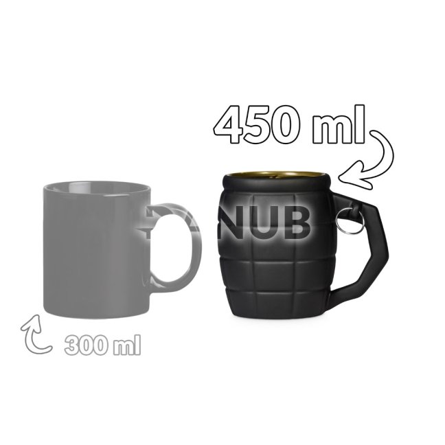Hrnček Granát 450 ml - čierny