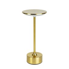 Stolová lampa - zlatý kov - nastaviteľná farebná teplota, jas - akumulátorová - USB