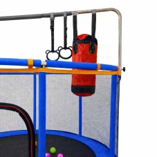 Gyerek trambulin kiegészítőkkel - 150 cm - kék