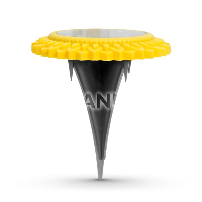 LED zapichovacia solárna lampa - žltá - studená biela LED - 11,5 x 2,3 cm