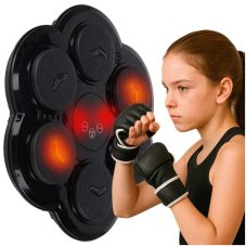 Boxerský trenažér na stenu - hudba, LED, USB, + rukavice