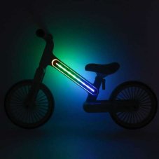 Trike Fix Glow LED futóbicikli - fekete