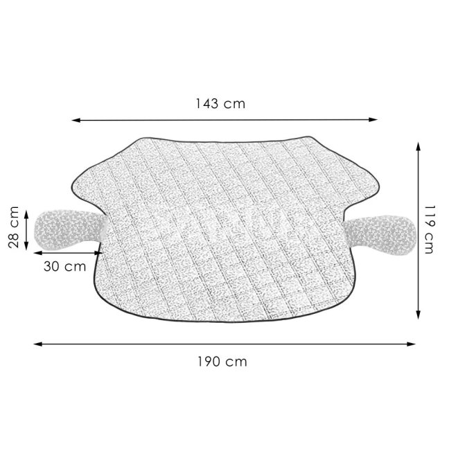 Obojstranná magnetická clona do auta