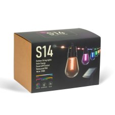 Smart solárna sveteľná reťaz - 85 + 15 ks RGB LED - 14,5 m - bluetooth