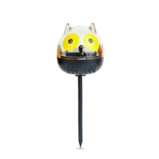 LED solárna lampa - sova - studená biela - žltá  - 150 x 50 x 50 mm