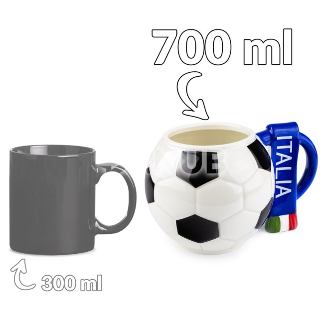 Futbalový hrnček s fanúšikovským šálom - Taliansko