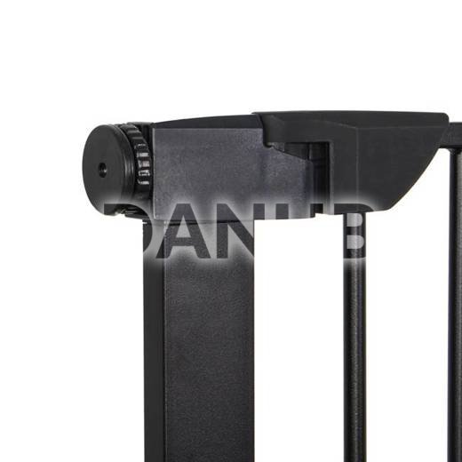 Bezpečnostná bariérová zábrana pre schody a dvere - čierna - 75-124cm
