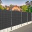 Tieniace plotové pásky a klipy (20ks) - PVC - 35m x 19cm - 450 g/m2 - antracit