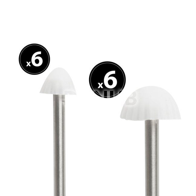 LED solárna lampa - 12 ks mini hríbov - teplá biela - 24 cm x 4 m