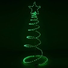 Led svetelný vianočný stromček vonkajší - 192 led - zelený