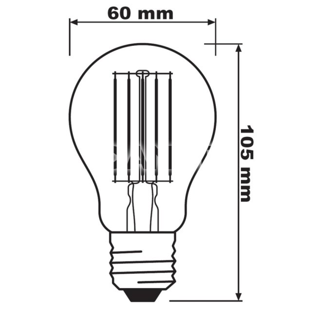LED žiarovka E27 A60 10W = 100W 1521lm 4000K Neutrálne 360° Filament OSRAM