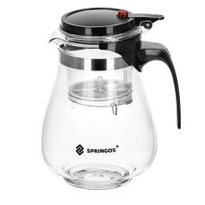 Sklenený džbán 1.65 L - transparentná/čierna