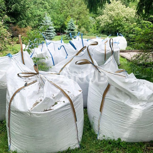 Big Bag vrece s nosnosťou 500 kg - biela s béžovou