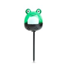 LED solárna lampa - žaba - studená biela - zelená - 150 x 50 x 50 mm