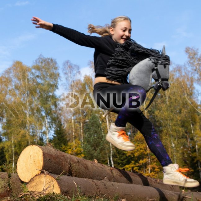 Hobby Horse Skippi - Koník na palici - Šedý