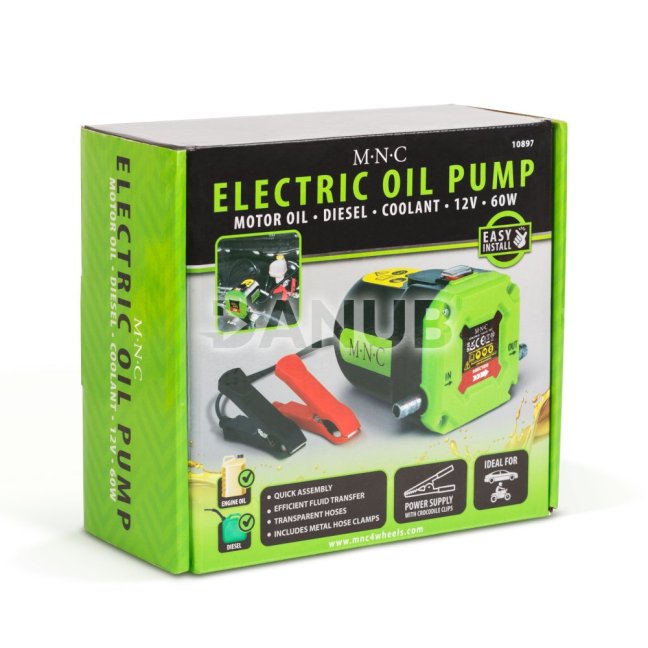 Elektrické olejové čerpadlo – na motorový olej, naftu a chladiacu kvapalinu – 12 V – 60 W