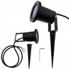 LED záhradné svietidlo GU10 - IP65 - kábel 1m - Black