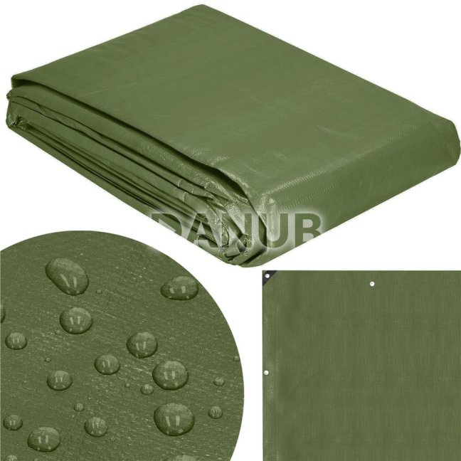 Hrubá krycia plachta - 4x5m - 120g/m2 - zelená
