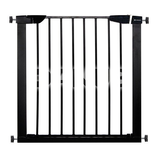 Bezpečnostná bariérová zábrana pre schody a dvere - čierna - 75-82 cm