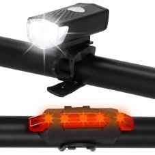 Sada svetiel na bicykel predné a zadné, 2 kusy, USB