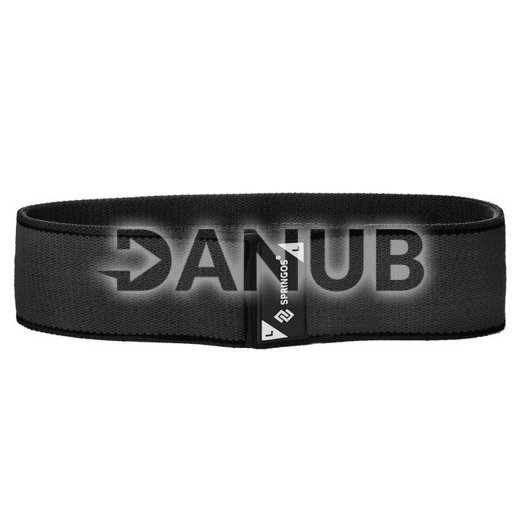 Fitness guma na cvičenie Hip Band - L - 2x43 cm - čierna