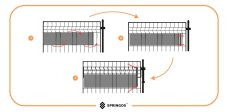 Tieniacia páska na plot - 50m x 19 cm - grafitová + 20ks klipov
