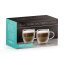 Dvojstenná, priehľadná sklenená cappucino šálka - 250 ml - 2ks / krabica