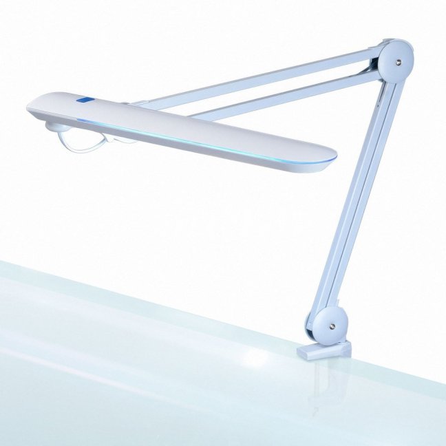 LED lampa na stôl - stmievateľná - kov - biela