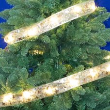 Aranyszínű LED fényfüzér, 5 m, 50 microLED