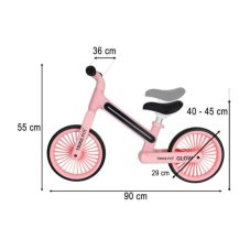Odrážadlo Trike Fix Glow LED - ružové